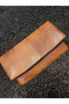 Brown clutch - Faux Leather