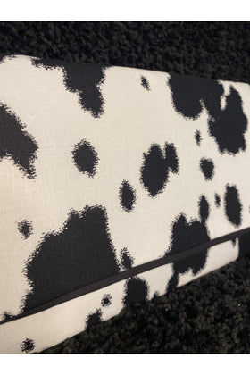 Black & White Cow Print Clutch